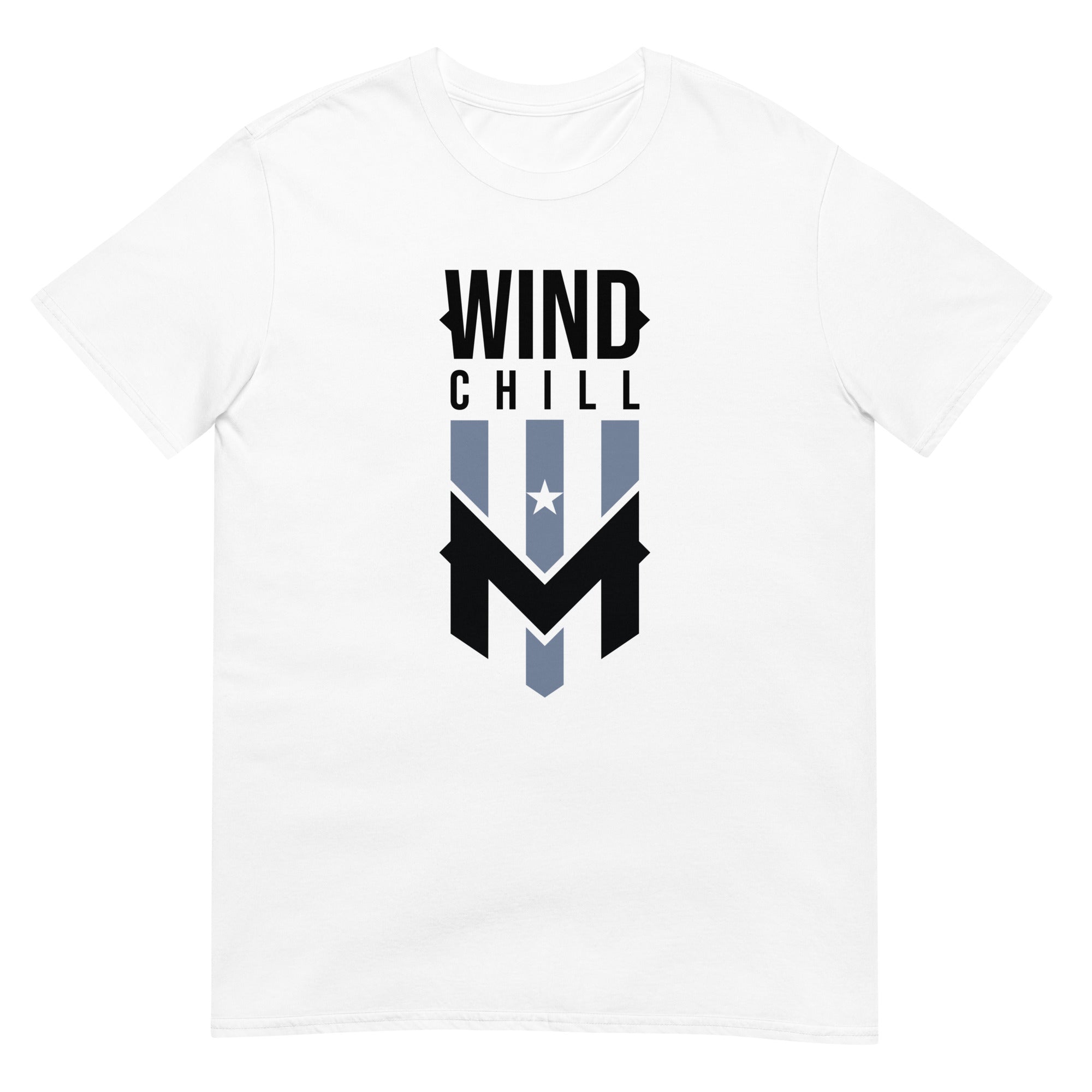 Wind Chill White Stacked Logo T-Shirt