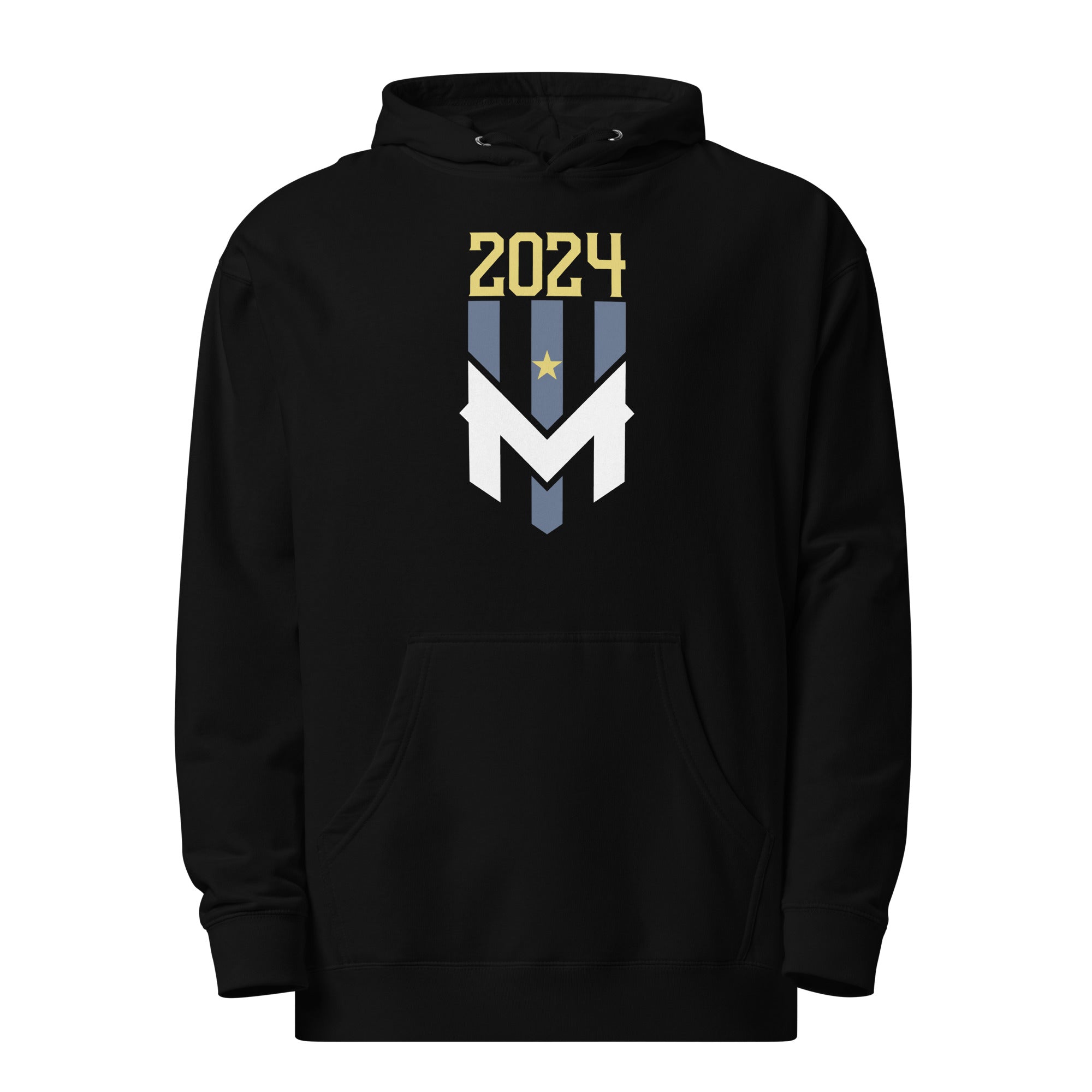 Wind Chill Black Stacked 2024 Champs Midweight Hoodie