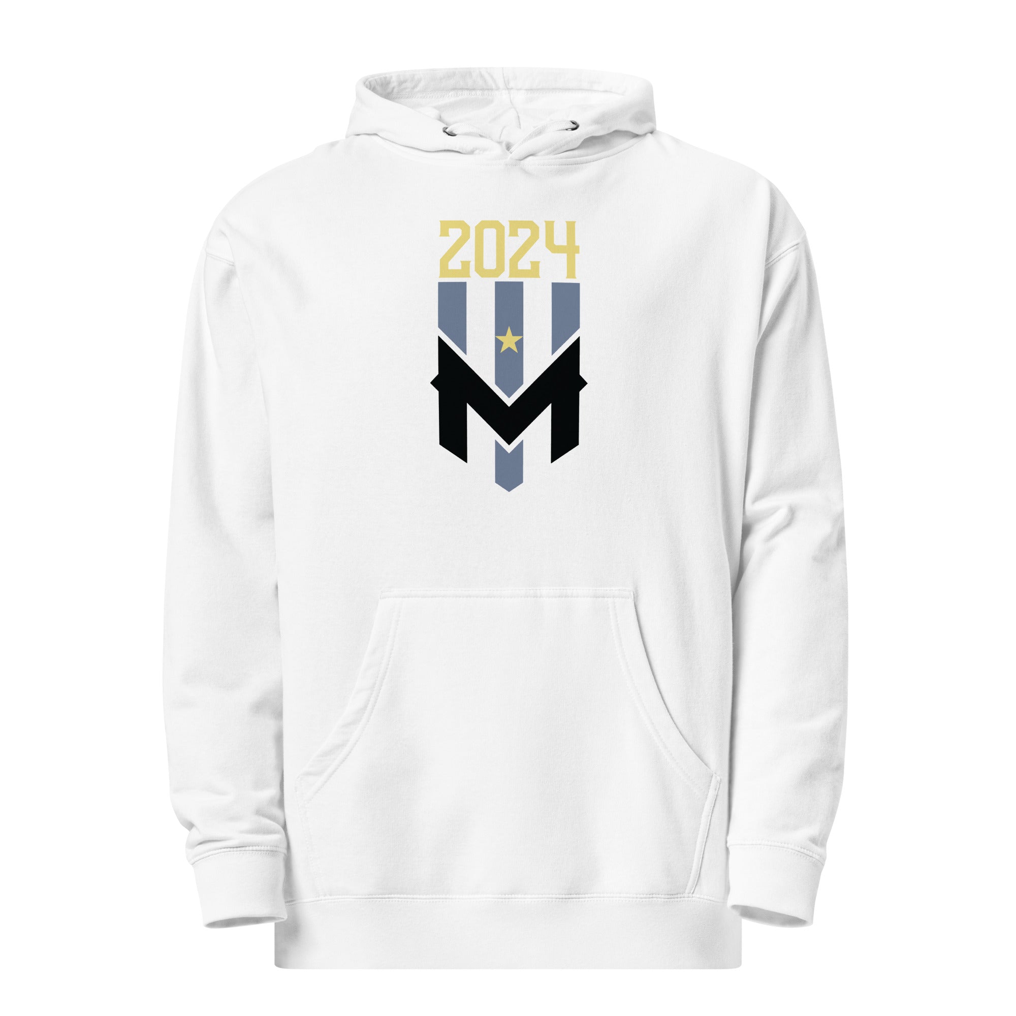 Wind Chill White Stacked 2024 Champs Midweight Hoodie