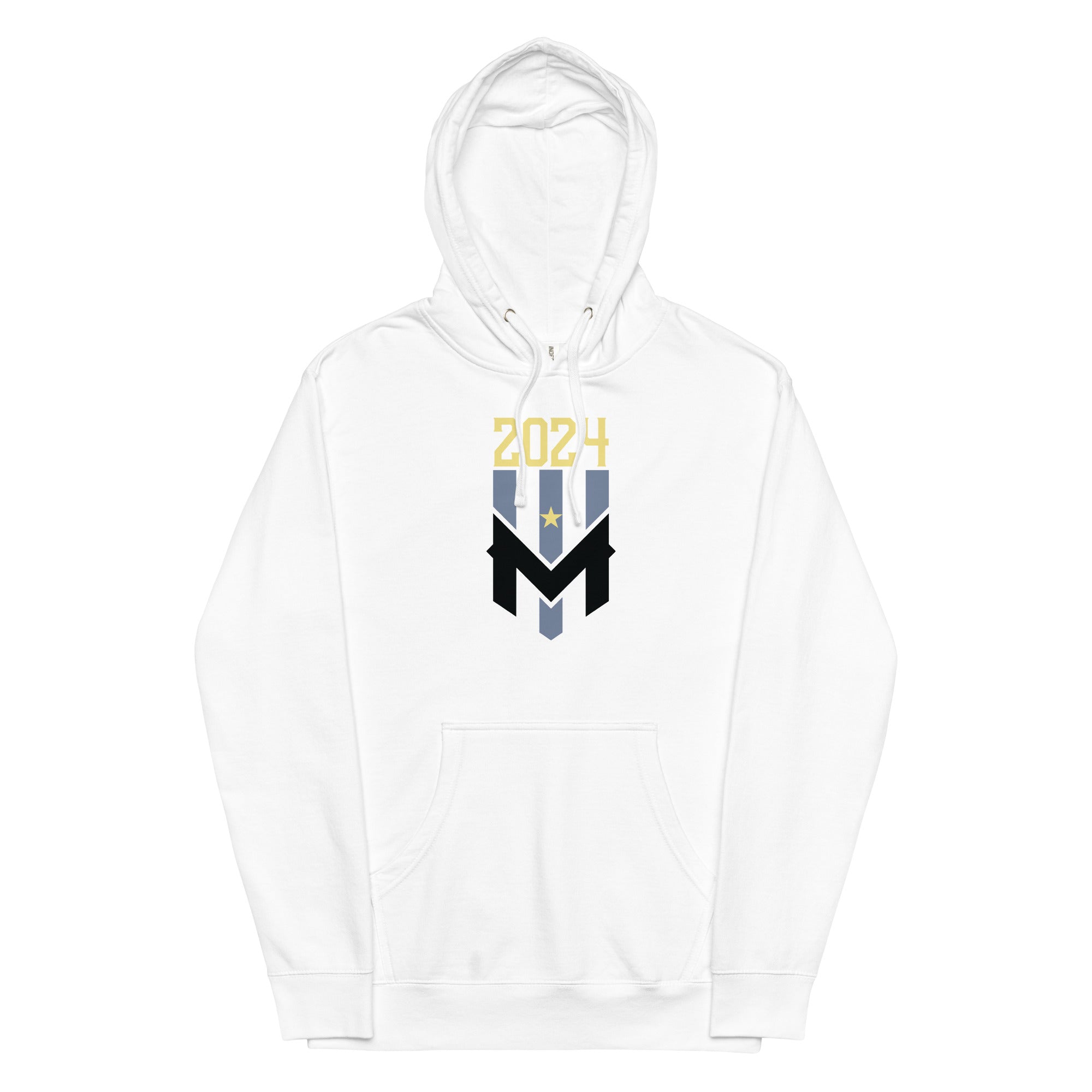 Wind Chill White Stacked 2024 Champs Midweight Hoodie