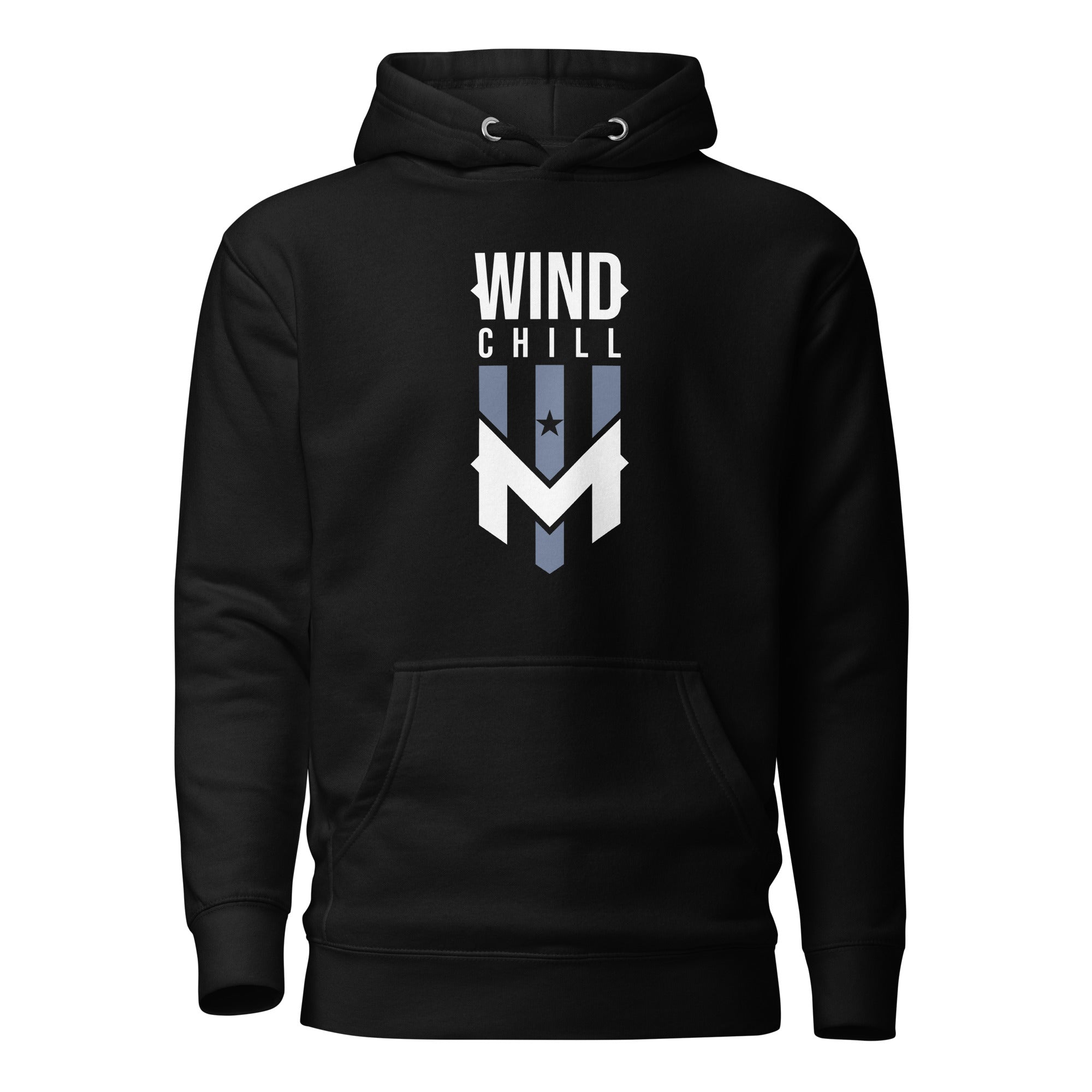 Wind Chill Black Stacked Logo Hooded Sweatshirt