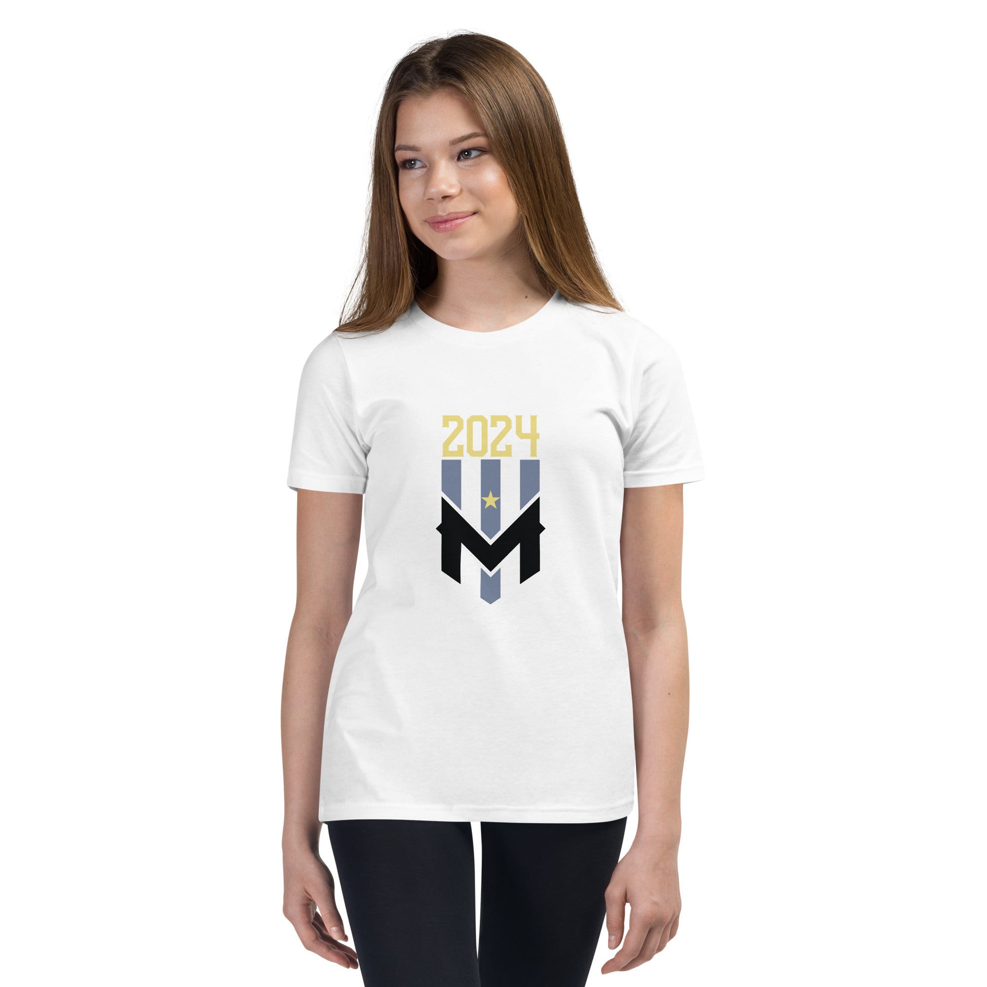 Wind Chill White 2024 Champions Youth Short Sleeve T-Shirt