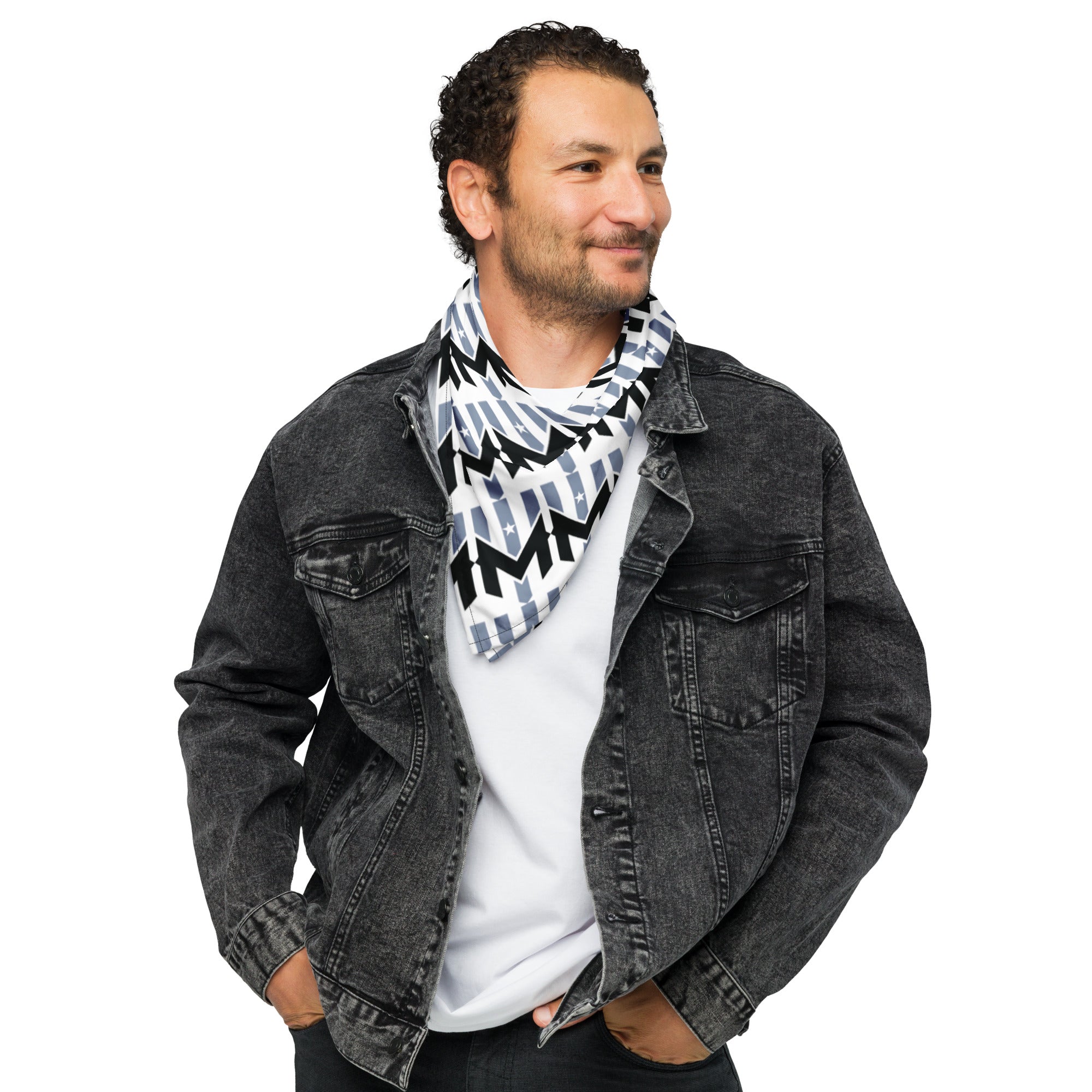 Wind Chill White Pattern Bandana