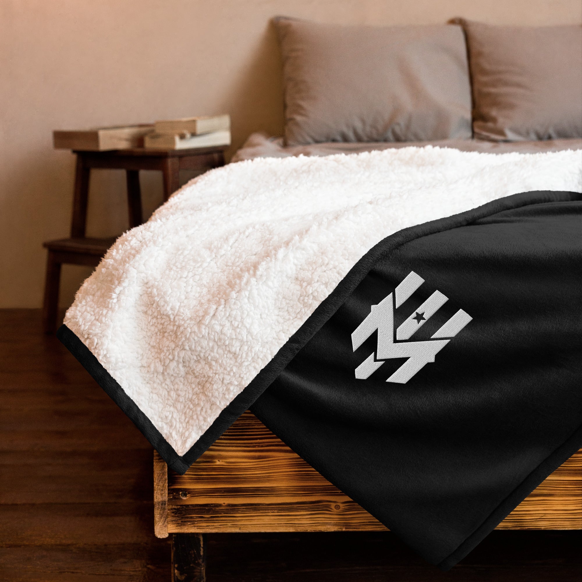Wind Chill Embroidered Premium Sherpa Blanket (60" x 50")
