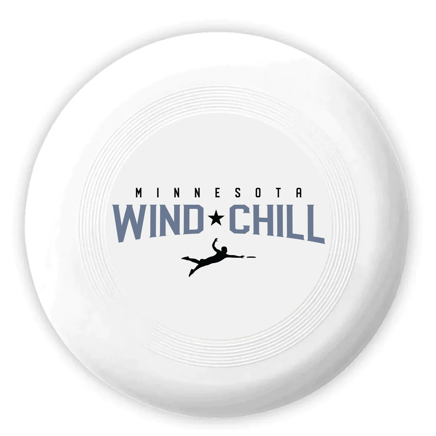 Wind Chill White Wordmark Professional Ultimate Frisbee TM