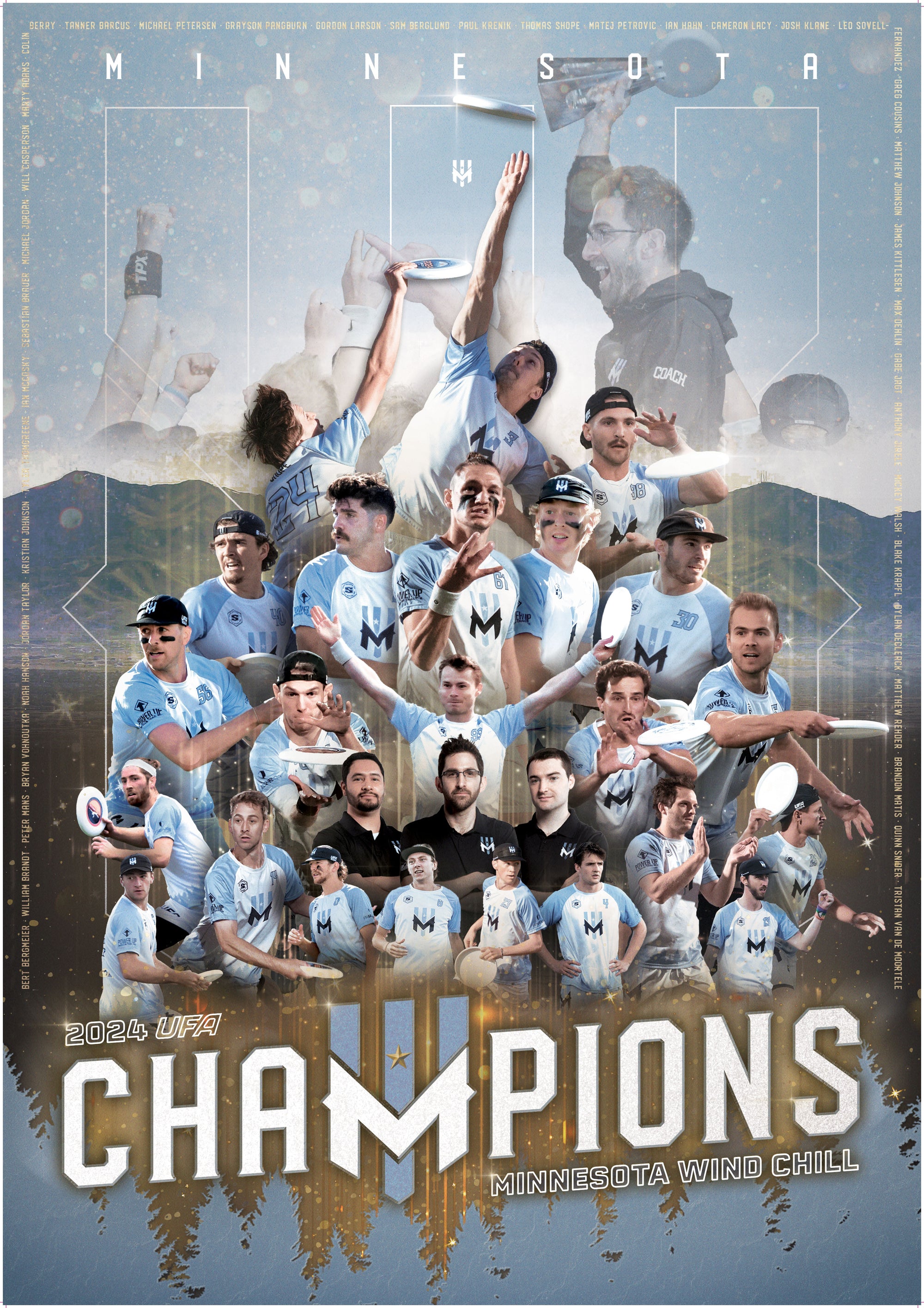 Wind Chill 2024 Champions Poster - 12" x 18" - Local Pick-Up Only