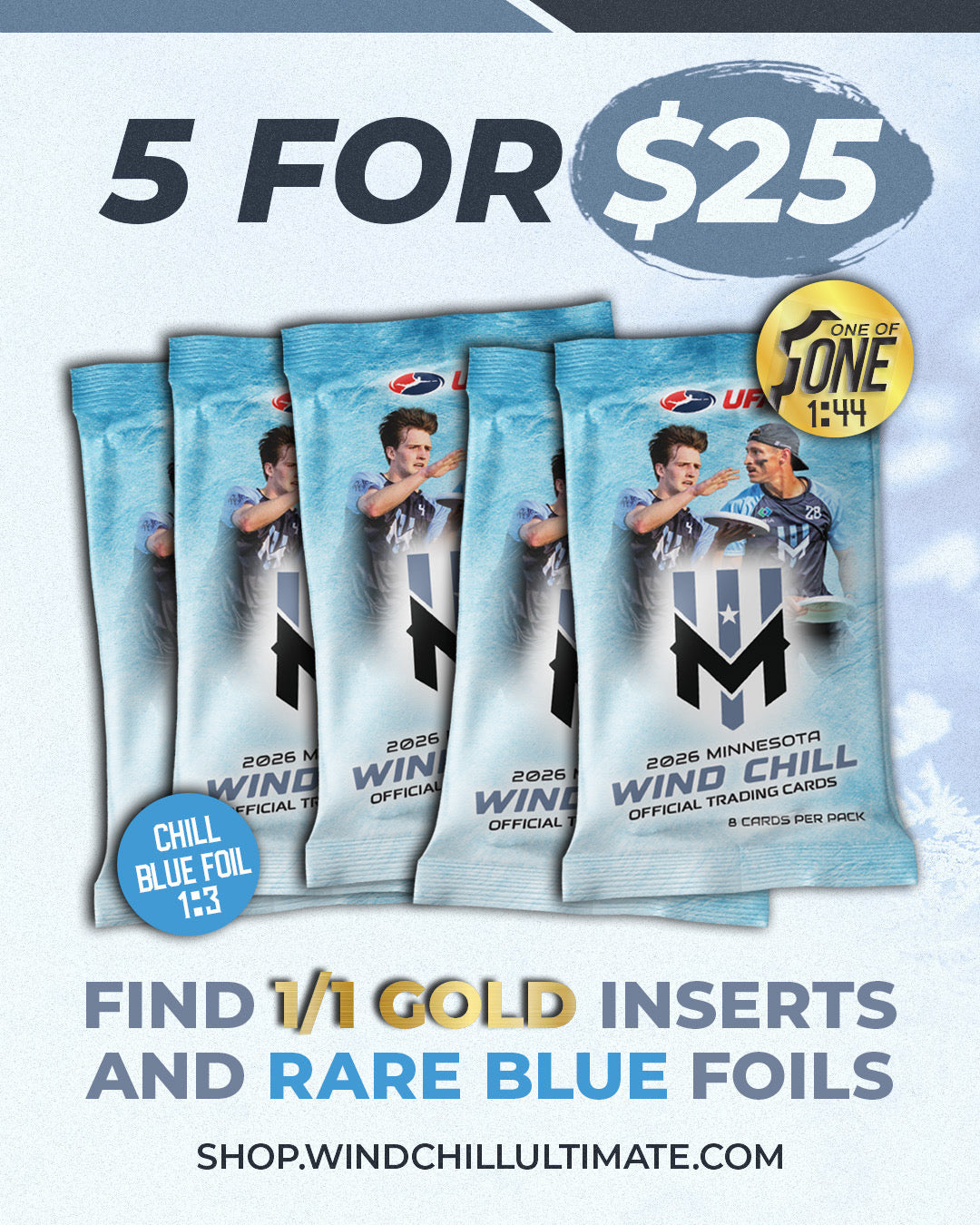 Wind Chill 2026 Series Trading Card Pack x 5