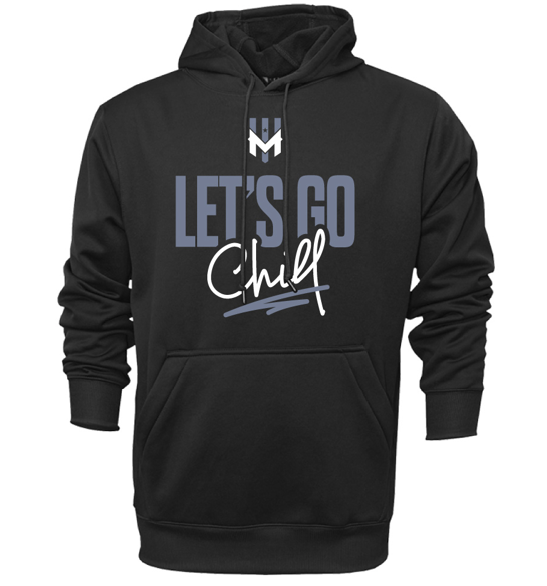 Wind Chill Black Let's Go Chill Hooded Sweatshirt