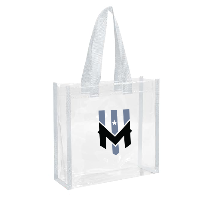 Wind Chill Clear Stadium Tote Bag - 12" x 12" x 6"