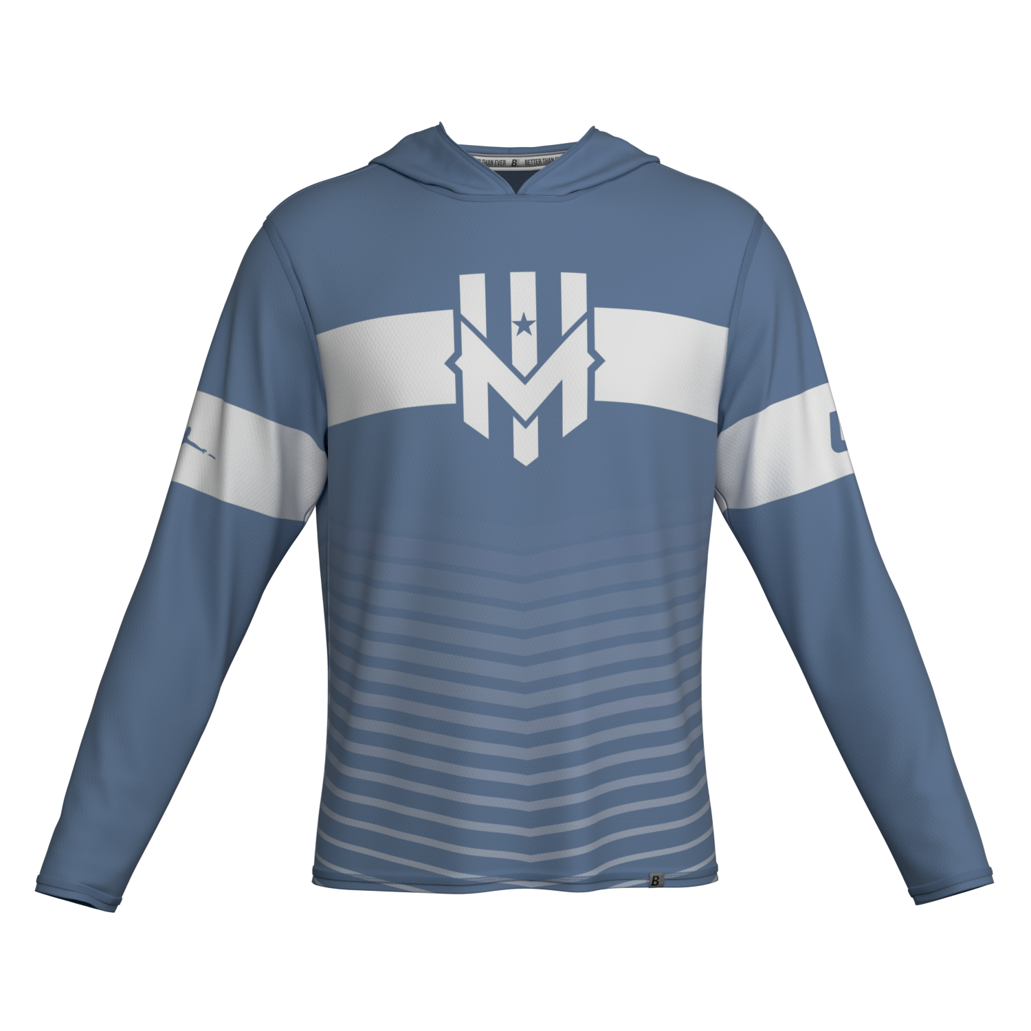 Wind Chill BE Ultimate Taiga Sun Hoodie - Blue Stripe