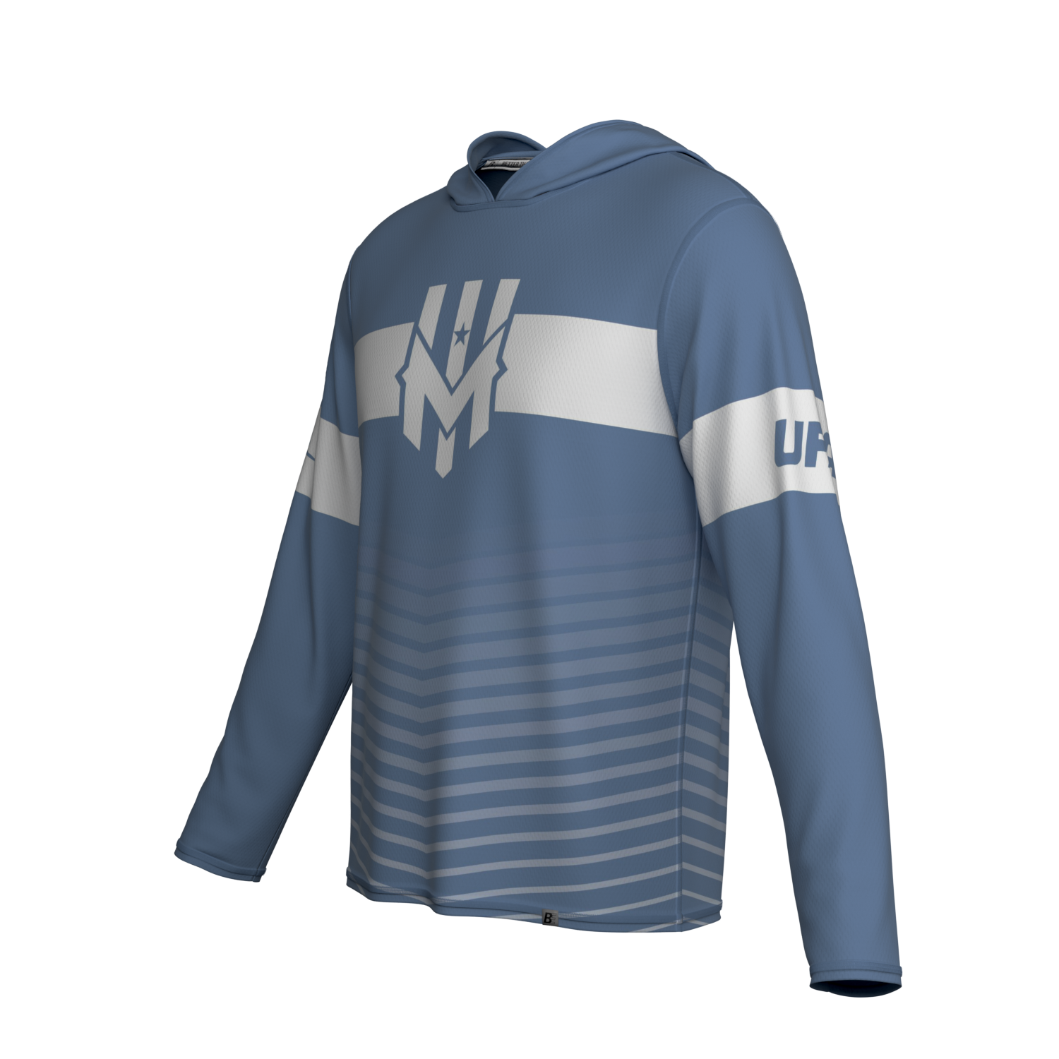Wind Chill BE Ultimate Taiga Sun Hoodie - Blue Stripe