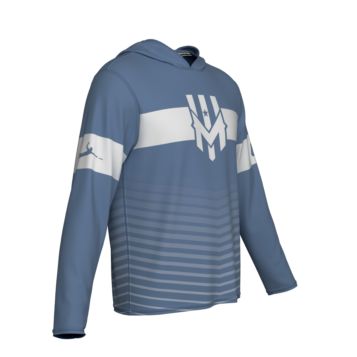 Wind Chill BE Ultimate Taiga Sun Hoodie - Blue Stripe