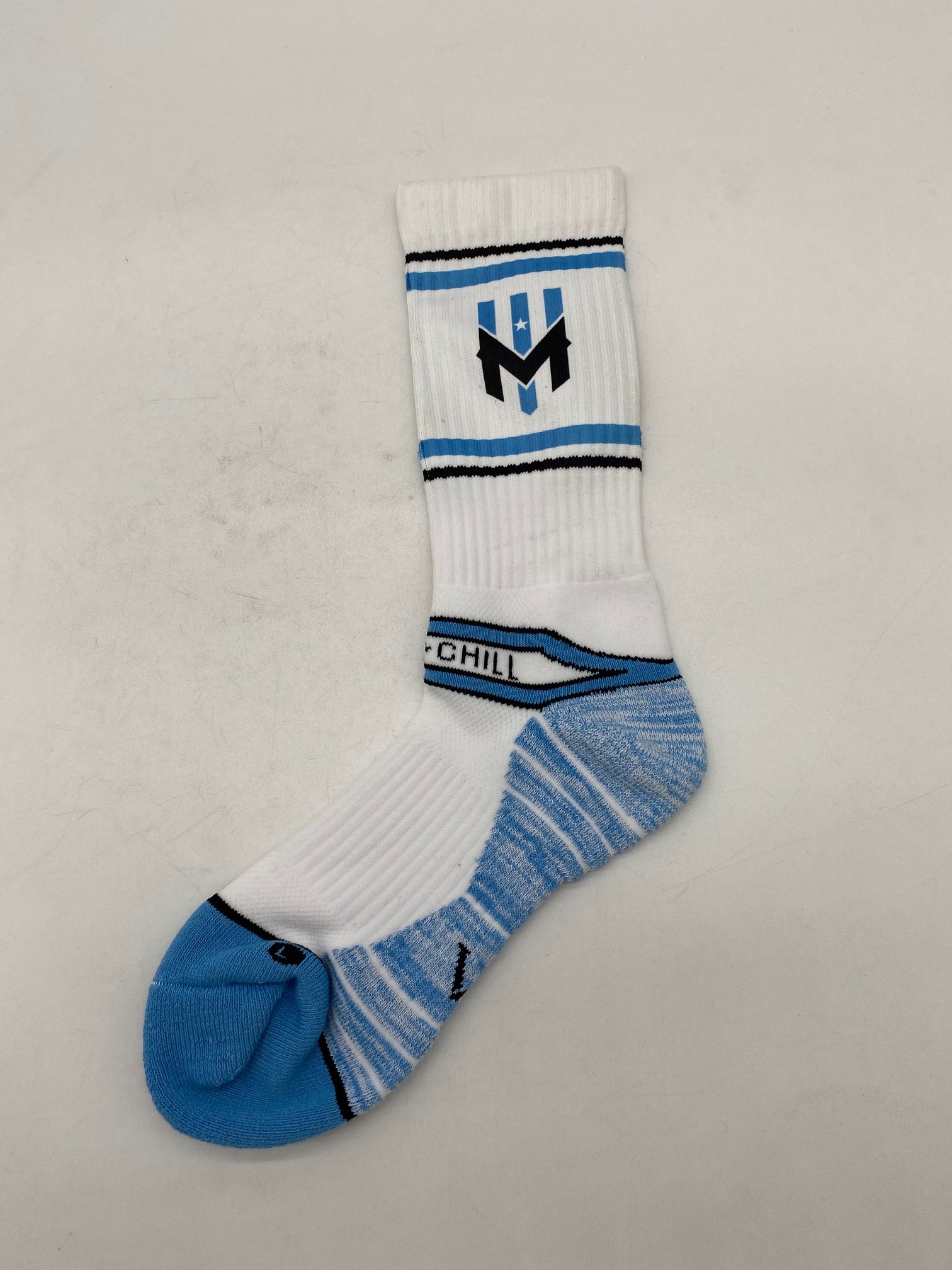 Wind Chill Sublimated Athletic Socks - White
