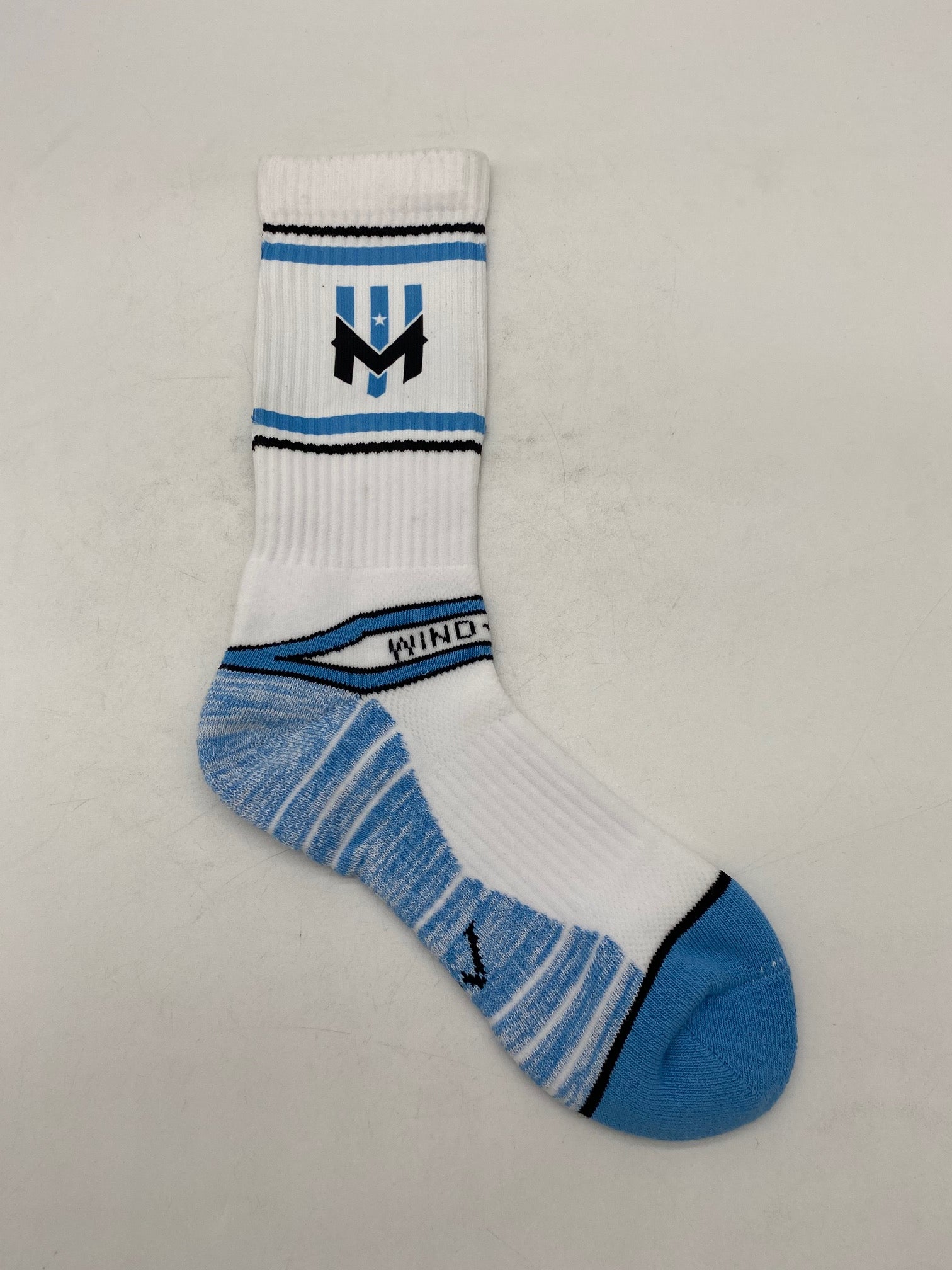 Wind Chill Sublimated Athletic Socks - White