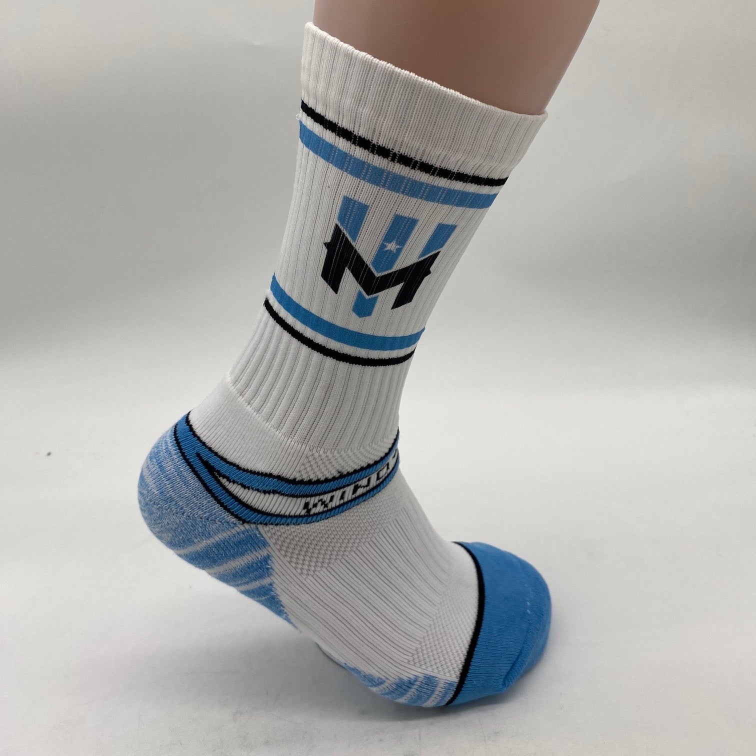 Wind Chill Sublimated Athletic Socks - White