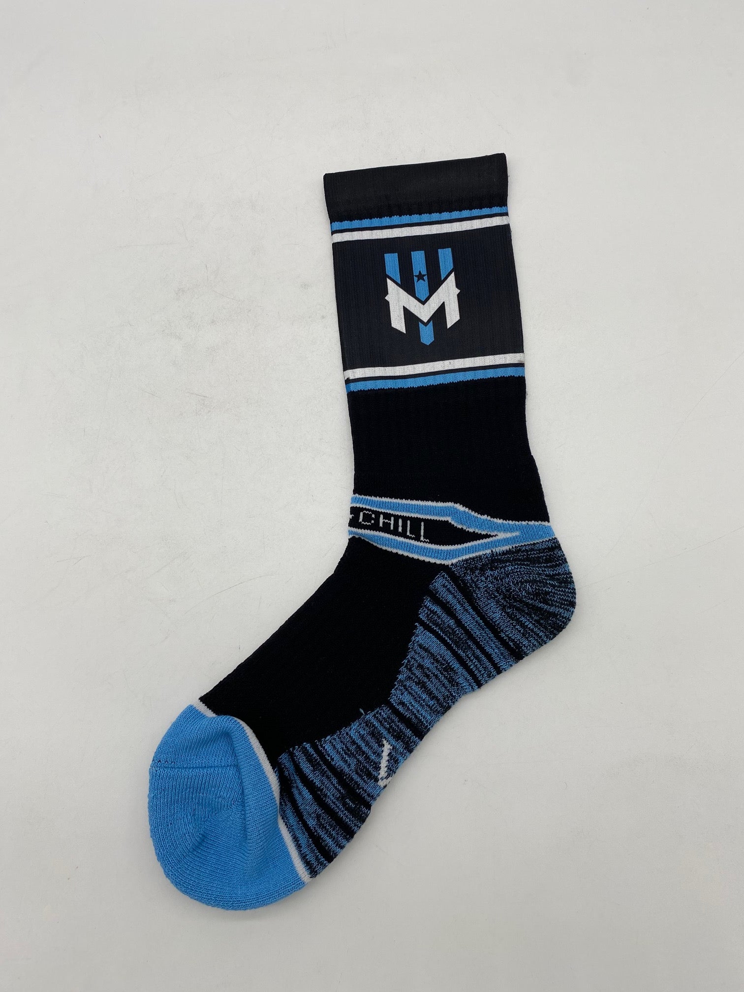 Wind Chill Sublimated Athletic Socks - Black