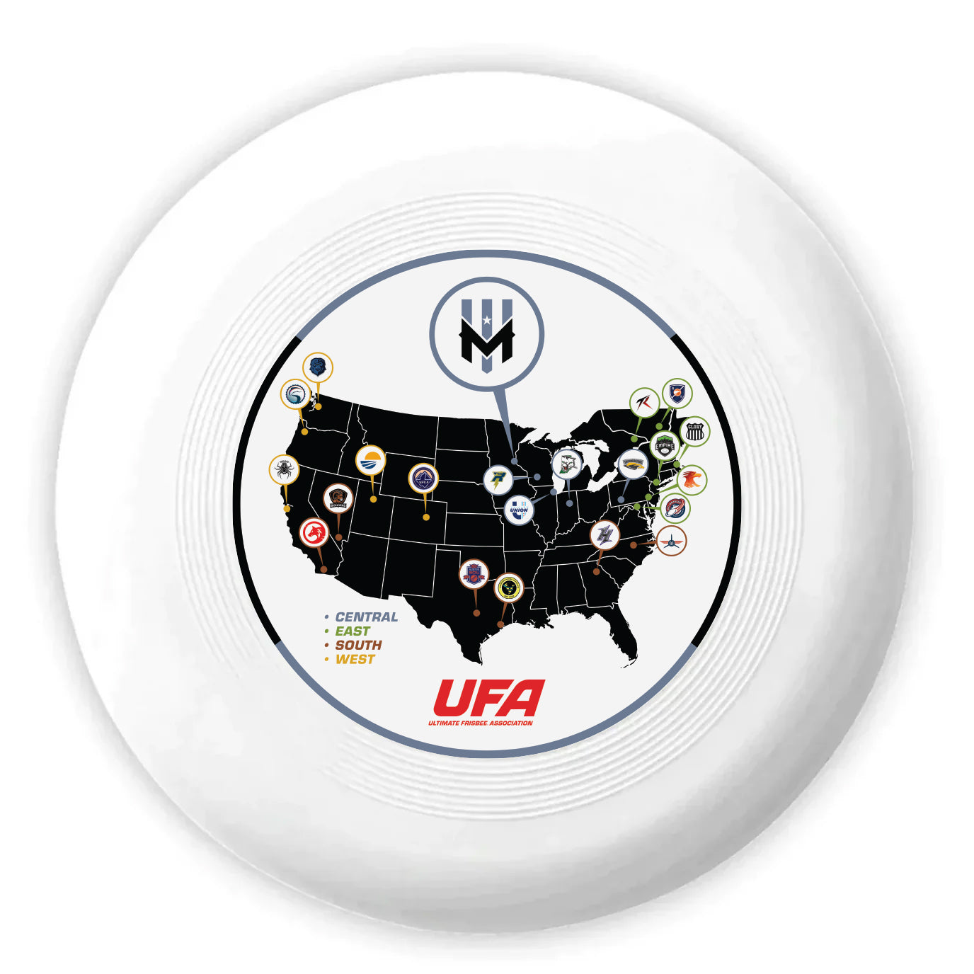 Wind Chill UFA Map Professional Ultimate Frisbee TM