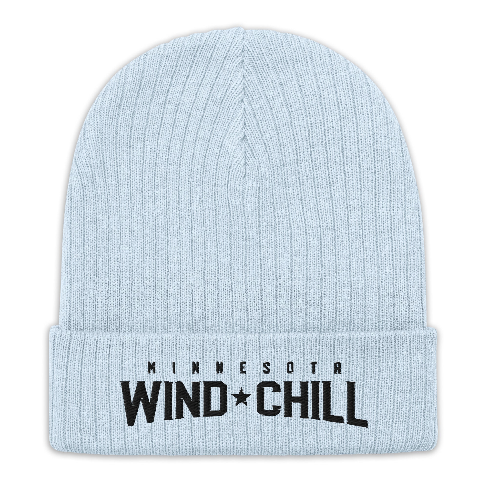 Wind Chill Wordmark Ribbed Knit Beanie