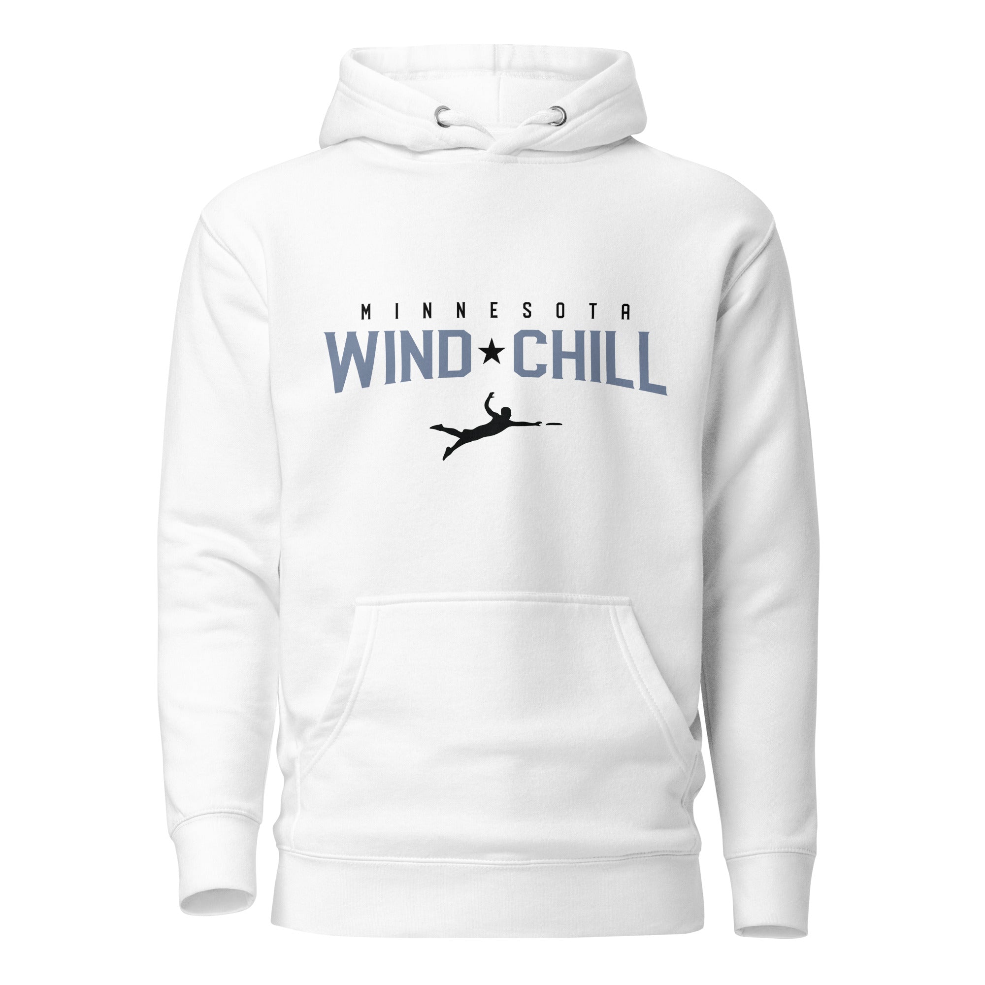 Wind Chill White Wordmark Hooded Sweatshirt