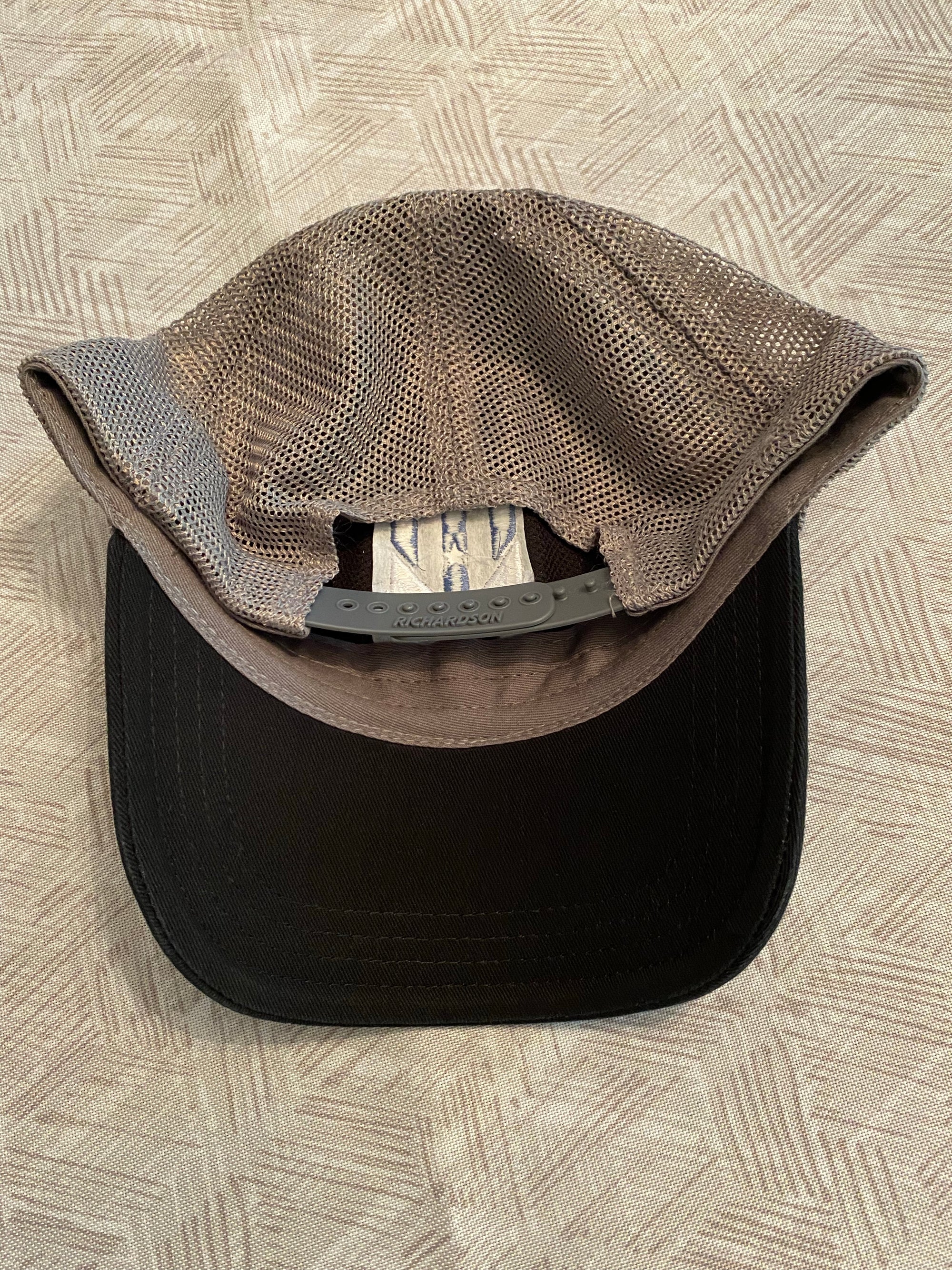 Wind Chill Richardson 111 Garment-Washed Hat 3D Logo - Black/Charcoal