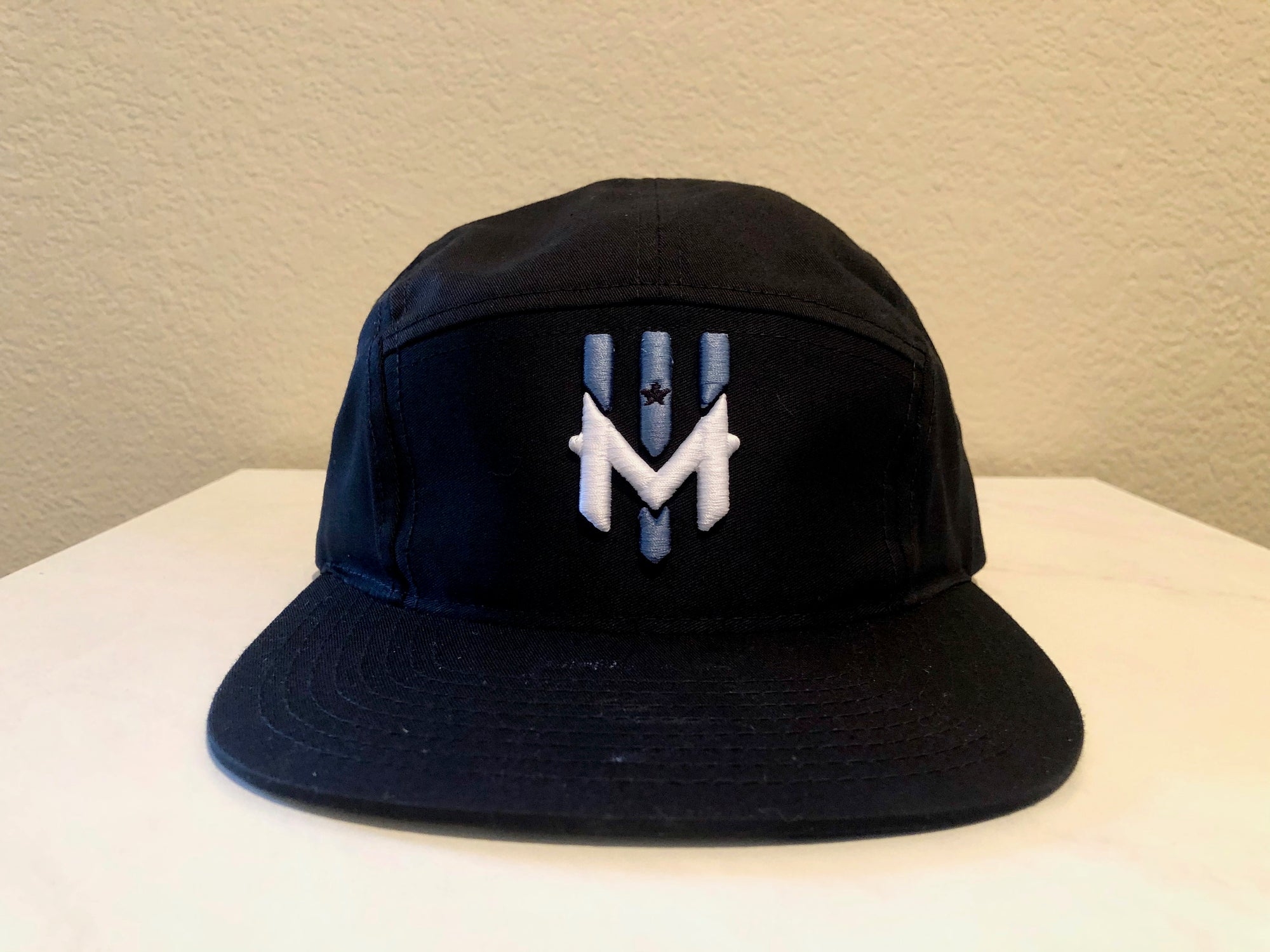 Wind Chill Five Panel Hat 3D Logo - Black